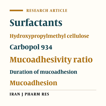 Effect of Surfactant Type and Concentration on the Duration of Mucoadhesion of Carbopol 934 and HPMC Solid Compacts