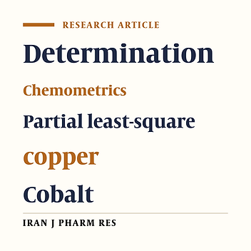 Simultaneous Spectrophotometric Determination of Iron, Cobalt and Copper by Partial Least-Squares Calibration Method in Micellar Medium