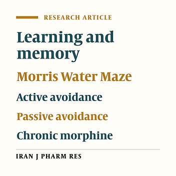 Comparison of Learning and Memory in Morphine Dependent Rats using Different Behavioral Models