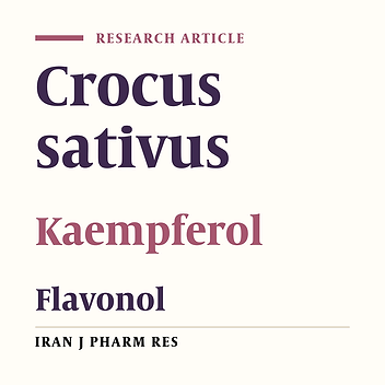 Kaempferol from Saffron Petals