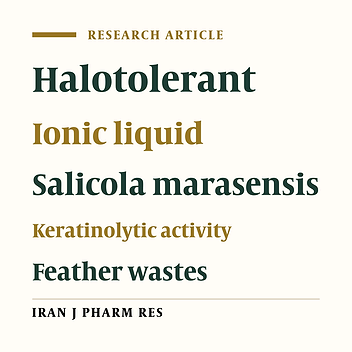 Efficient Keratinolysis of Poultry Feather Waste by the Halotolerant Keratinase from Salicola Marasensis