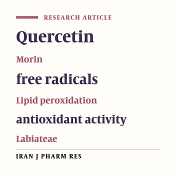 Antioxidant Activity of Otostegia persica (Labiatae) and its Constituents