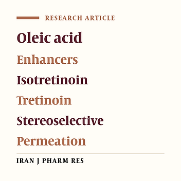 Stereoselective Permeation of Tretinoin and Isotretinoin through Enhancer-Treated Rat Skin. II. Effects of Lipophilic Penetration Enhnacers