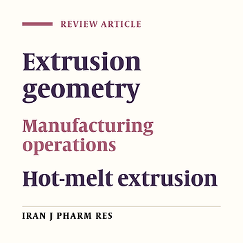 Hot-Melt Extrusion Technique: A Review