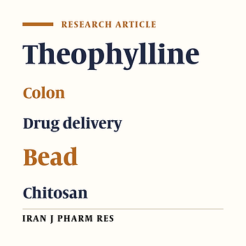 Preparation and Characterization of Theophylline-Chitosan Beads as an  Aapproach to Colon Delivery