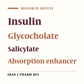 The Enhancing Effect of Sodium Glycocholate and Sodium Salicylate on Rats     Gastro-intestinal Permeability to Insulin