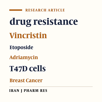 Cross-resistance to Vincristin and Etoposide in a sub line of the human breast   cancer T47D cells selected for Adriamycin-resistance