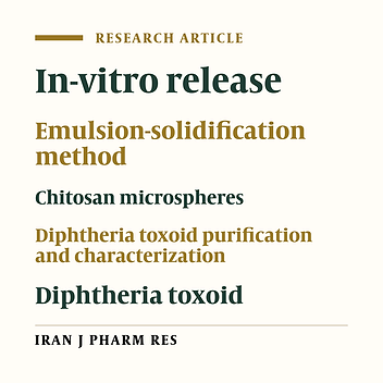 Preparation and Evaluation of Diphtheria Toxoid-Containing Microspheres