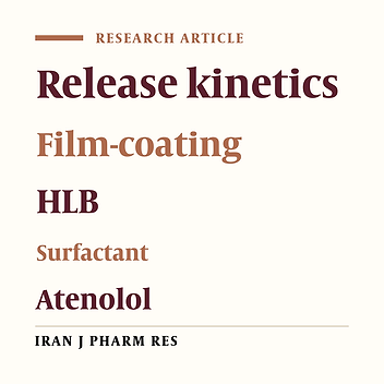 The Effect of HLB on the Release Profile of Atenolol from Ethyl Cellulose-coated Tablets