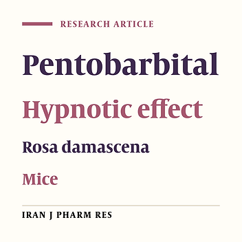 Hypnotic Effect of Rosa damascena in Mice