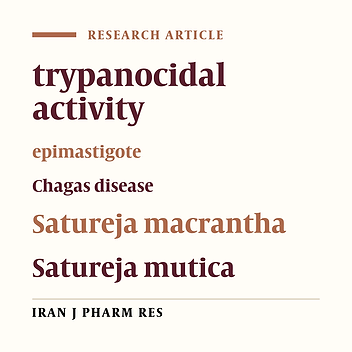 In vitro Anti-epimastigote Activity of some Iranian Medicinal Plants