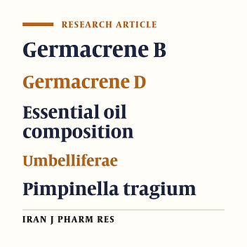 Volatile components of Pimpinella tragium Vill. from Iran