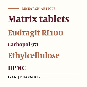 The Release Behavior and Kinetic Evaluation of Diltiazem HCl from Various Hydrophilic and Plastic Based Matrices