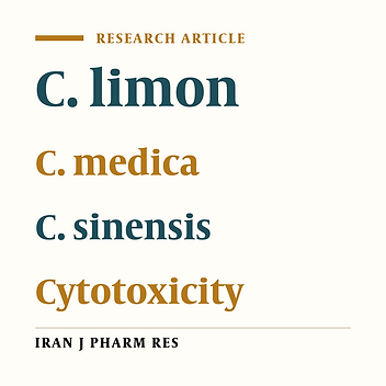 Cytotoxic Effects of Essential Oils of Some Iranian Citrus Peels