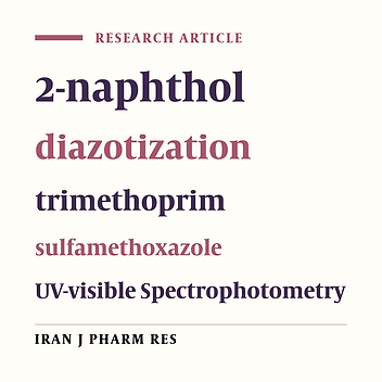 Determination of Sulfamethoxazole and Trimethoprim in Pharmaceuticals by Visible and UV Spectrophotometry