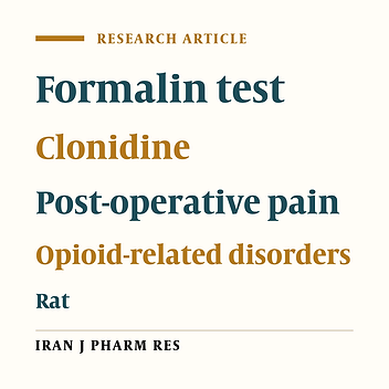 Effect of Spinal and Systemic Clonidine Administration on the Postoperative Analgesia in Morphine-dependent and Naive Rats