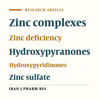 Synthesis and Determination of Partition Coefficients of Zinc Complexes with Clinical Potential application