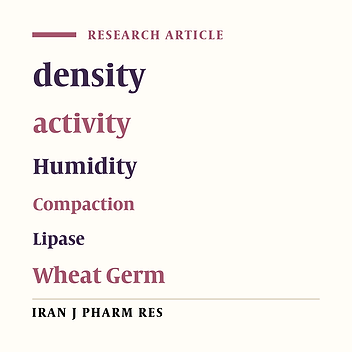 The Effect of Humidity and Compactional Pressure on the Wheat Germ Lipase Activity