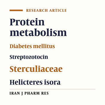 Effect of Helicteres isora Bark Extract on Protein Metabolism and Marker Enzymes in Streptozotocin-Induced Diabetic Rats