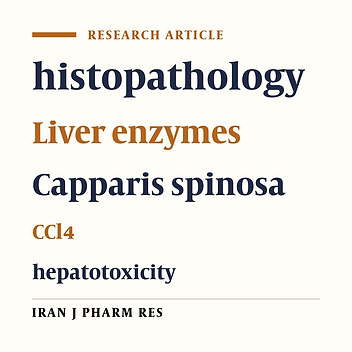 Hepatoprotective Activity of Capparis spinosa Root Bark Against CCl4 Induced Hepatic Damage in Mice