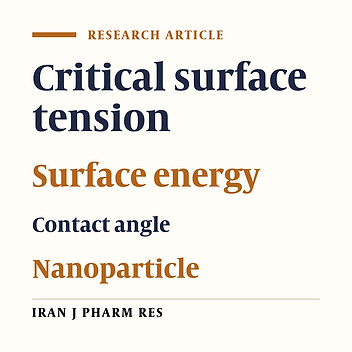 Novel Poly (glycerol-adipate) Polymers Used for Nanoparticle Making: A Study of Surface Free Energy