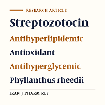Antihyperglycemic, Antihyperlipidemic and Antioxidant Effect of Phyllanthus rheedii on Streptozotocin Induced Diabetic Rats