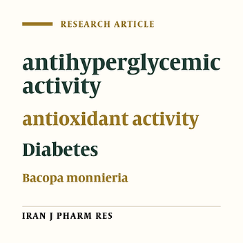 Antidiabetic and In Vivo Antioxidant Activity of Ethanolic Extract of Bacopa monnieri Linn. Aerial Parts: A Possible Mechanism of Action