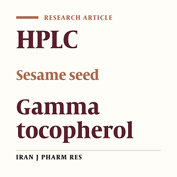 Gamma Tocopherol Content of Iranian Sesame Seeds