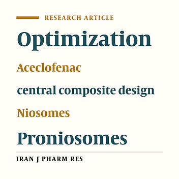 Preparation, Characterization, Optimization, and Stability Studies of Aceclofenac Proniosomes