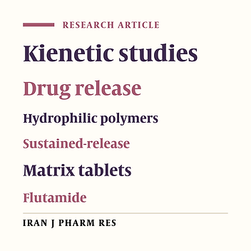 Preparation and In Vitro Evaluation of Sustained-Release Matrix Tablets of Flutamide Using Synthetic and Naturally Occurring Polymers