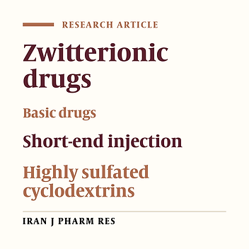 Chiral Separation of Basic and Zwitterionic Drugs by Highly Sulfated Cyclodextrins Using Short-End Injection Capillary ElectrophoresisHighly Sulfated Cyclodextrins Using Short-End Injection Capillary Electrophoresis