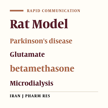 Betamethasone Can Significantly Decrease Level of Striatal Glutamate in Animal Model of Parkinson's Disease
