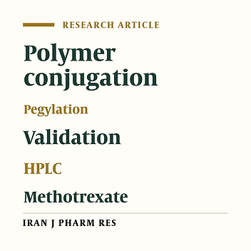 Quantification of Polyethylene Glycol Esters of Methotrexate and Determination of Their Partition Coefficients by Validated HPLC Methods