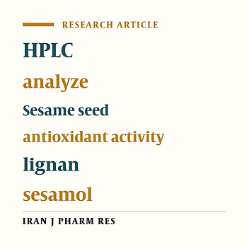 The Contents of Sesamol in Iranian Sesame Seeds