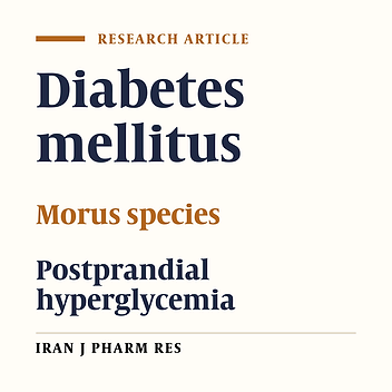 Influence of Three Morus Species Extracts on α-Amylase Activity