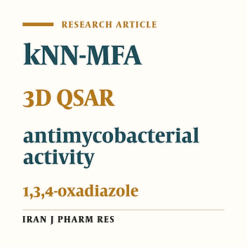 3D QSAR Studies of 1,3,4-oxadiazole derivatives as antimycobacterial agents