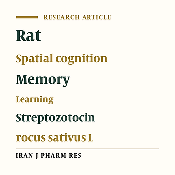 The Effect of Aqueous Crocus sativus L. Extract on Intracerebroventricular Streptozotocin-induced Cognitive Deficits in Rat: a Behavioral Analysis