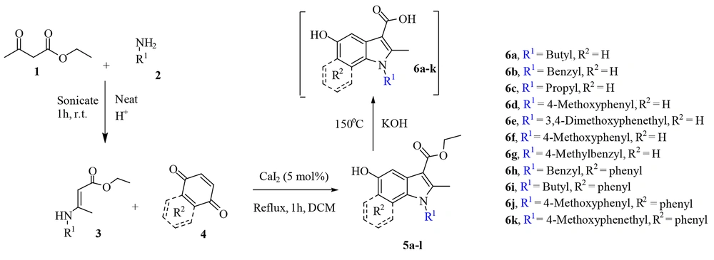 Synthesis of 5-hydroxyindole-carboxylic acid derivatives Synthesis of 5-hydroxyindole-carboxylic acid derivatives