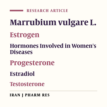 Inhibitory Effects of Marrubium vulgare L. Extract on the Female Hormones Based on Bioautography-HPTLC-MS