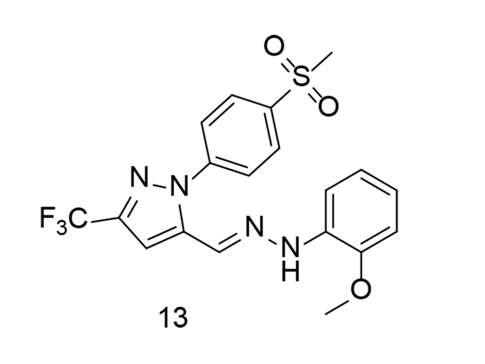 Natural anti-inflammatory ascidian metabolite 13 as cyclooxygenases-2 (COX-2)/ tumor necrosis factor-alpha (TNF-α) inhibitors Natural anti-inflammatory ascidian metabolite 13 as cyclooxygenases-2 (COX-2)/ tumor necrosis factor-alpha (TNF-α) inhibitors