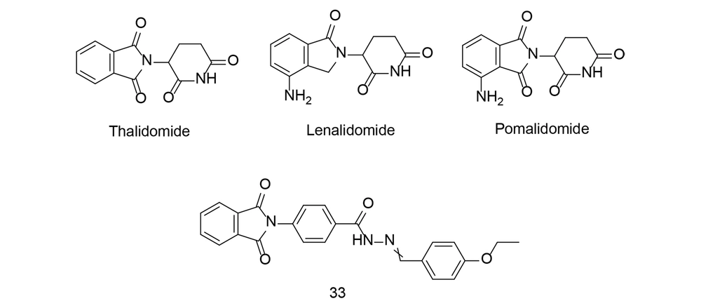 N-aryl phthalimide 33, derived from thalidomide N-aryl phthalimide 33, derived from thalidomide