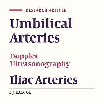 Effects of Hypoplastic Fetal Umbilical Artery on Doppler Findings For Common Iliac Arteries
