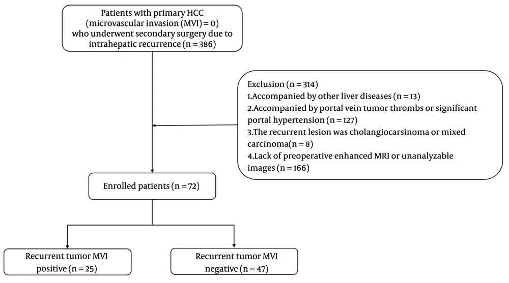The process of including patients The process of including patients