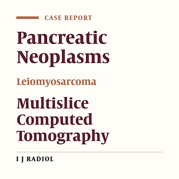 Primary Pancreatic Leiomyosarcoma