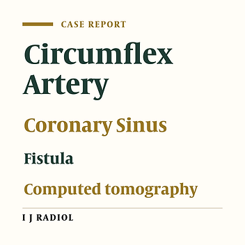 Multimodality Imaging of Left Circumflex Artery to Coronary Sinus Fistula