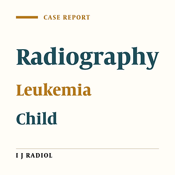 Bony Lesions in Pediatric Acute Leukemia: Pictorial Essay