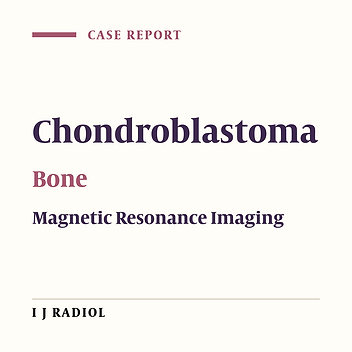 Chondroblastoma of the Navicular Bone