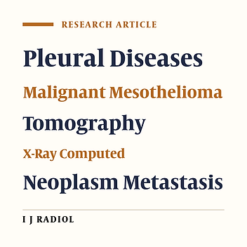 Malignant Mesothelioma Versus Metastatic Carcinoma of the Pleura: A CT Challenge