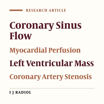 Comparison of the Efficacy of Conventional Echocardiographic Parameters in the Diagnosis of Significant Coronary Artery Stenosis