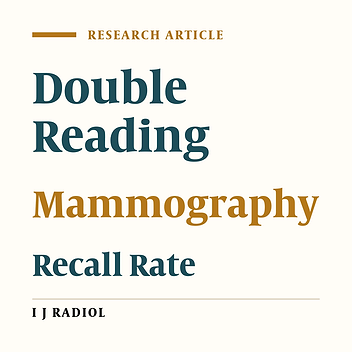 Performance of Double Reading Mammography in an Iranian Population and Its Effect on Patient Outcome